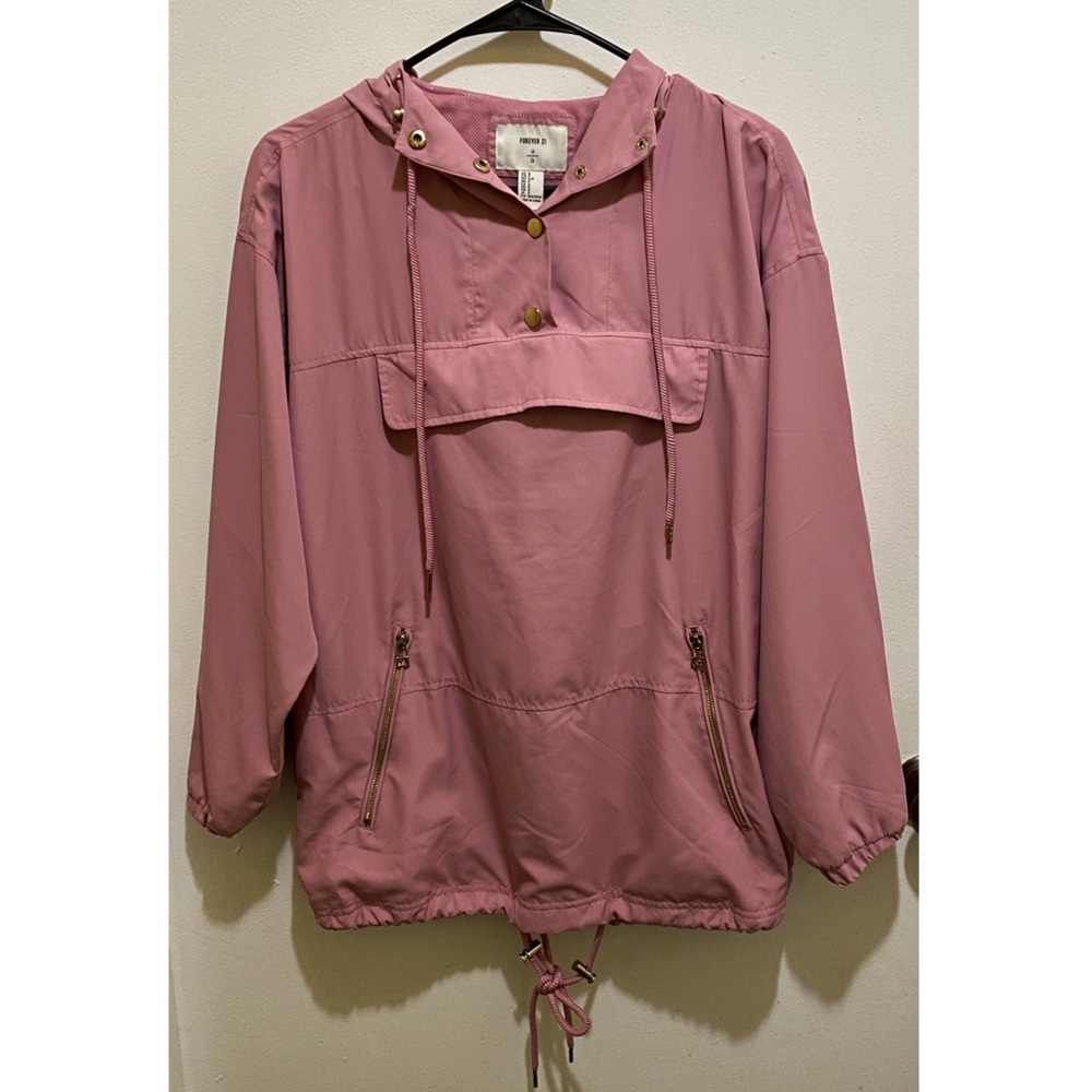 ⁣✧ Forever 21 Dusty Pink Windbreaker Jacket